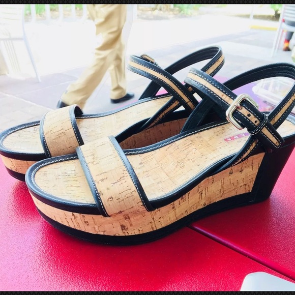 PRADA Women’s Cork Wedges - Picture 3 of 3